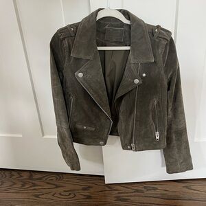 Beautiful suede biker jacket. Size M. Like new.
